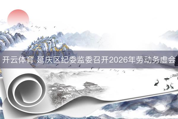 开云体育 延庆区纪委监委召开2026年劳动务虚会