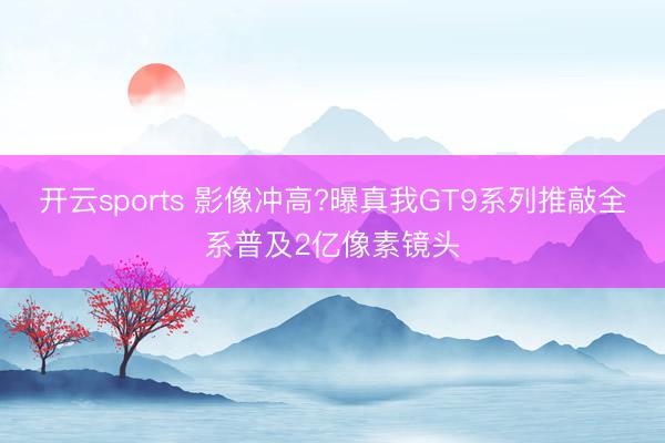 开云sports 影像冲高?曝真我GT9系列推敲全系普及2亿像素镜头